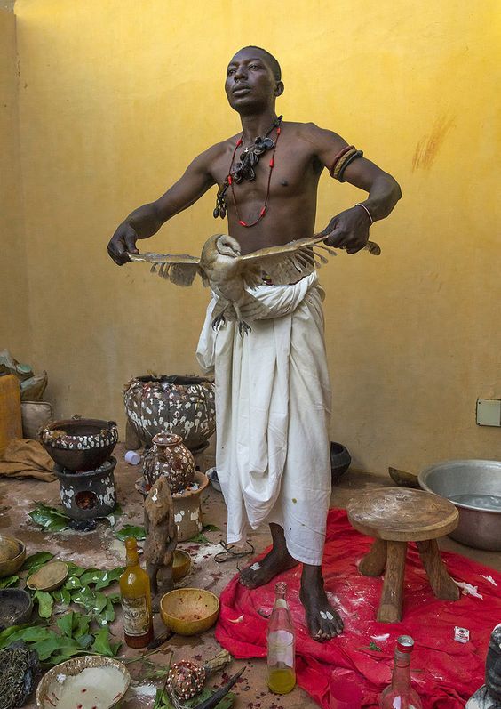 African protection from evil spell ritual